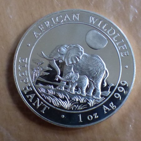 Somalia 100 schillings Elephant 2011 silver 99.9% 1 oz