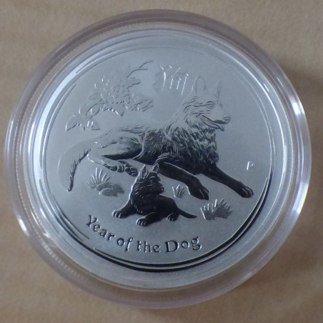 Australia 50 cents "Year of the Dog" 2018 silver 99.9% 1/2 oz