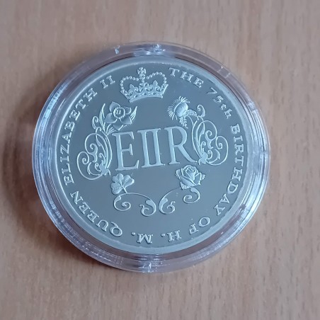 Liberia 10$ 2001 EIIR 75 ans PROOF argent 99.9% 1 oz