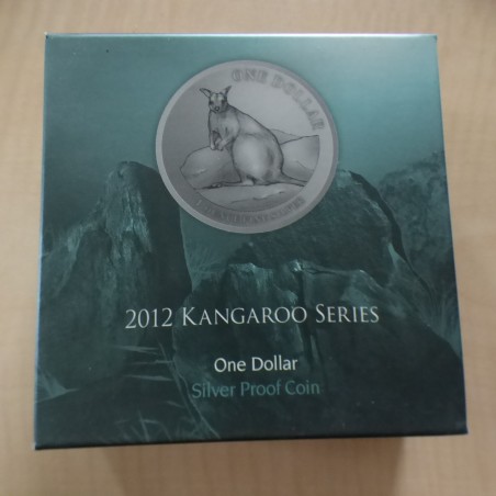 Australie 1$ Kangourou 2012 PROOF argent 99.9% 1 oz