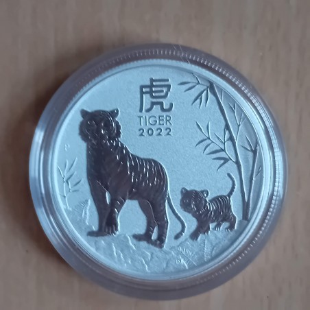 Australia 50 cents Year of the Tiger 2022 silver 99.9% 1/2 oz Lunar III