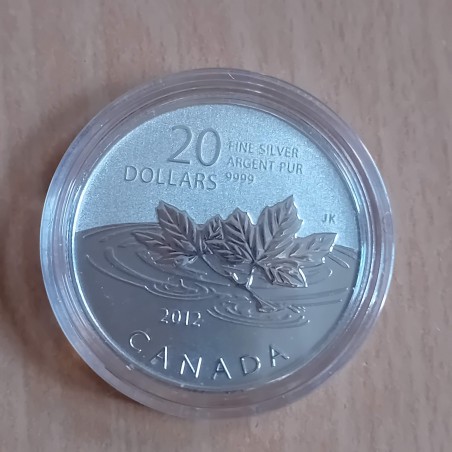 Canada 20$ 2012 Maple Leaves en argent 99.99% (7.96 g)