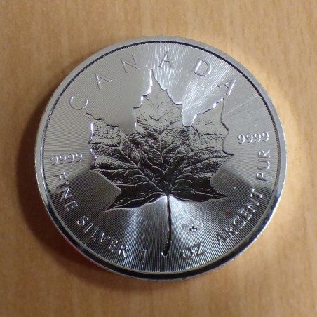 Canada 5$ Maple Leaf INCUSE 2018 en argent 99.99% 1 oz