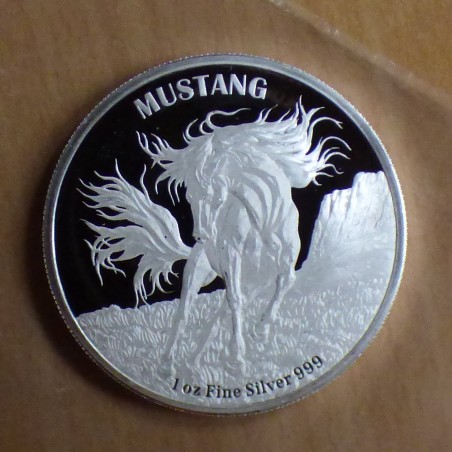 Tokelau 5$ 2024 Mustang argent 99.9% 1 oz