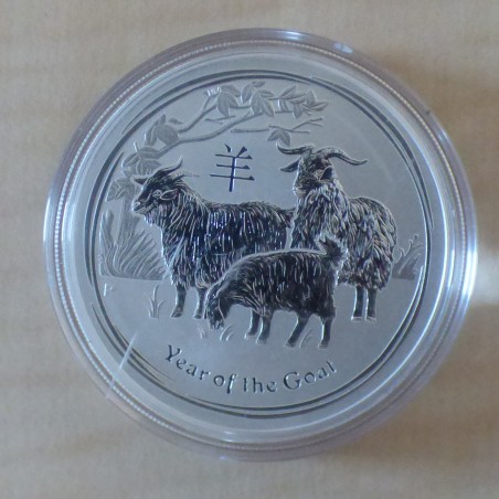 Australie 1$ Année de la chèvre 2015 argent 99.9% 1 oz