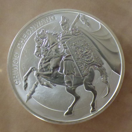 Ronde Corée du Sud 1 Clay Corée du Sud 1 Clay 2017 Chiwoo Cheonwang en argent 99.9% 1 oz