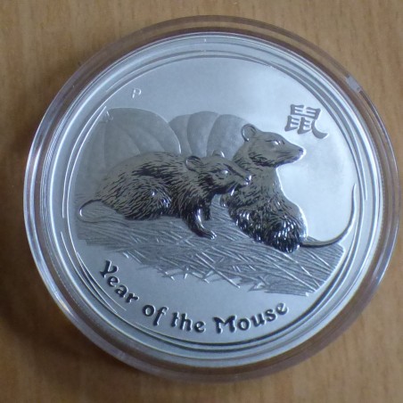 Australie 1$ Année de la souris 2008 argent  99.9% 1 oz Lunar II