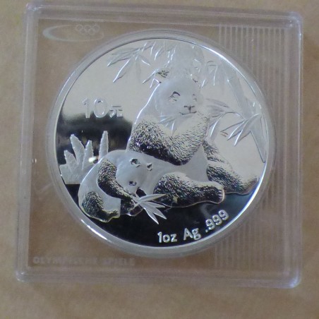Chine 10 yuan Panda 2007 argent 99.9% 1 oz