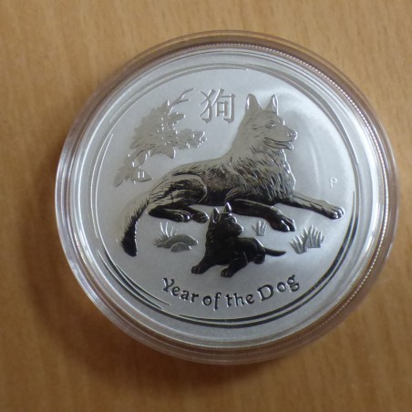 Australie 1$ Année du chien 2018 argent 99.9% 1 oz