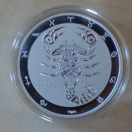 Tokelau 5$ 2021 Zodiac Scorpio BU silver 99.9% 1 oz