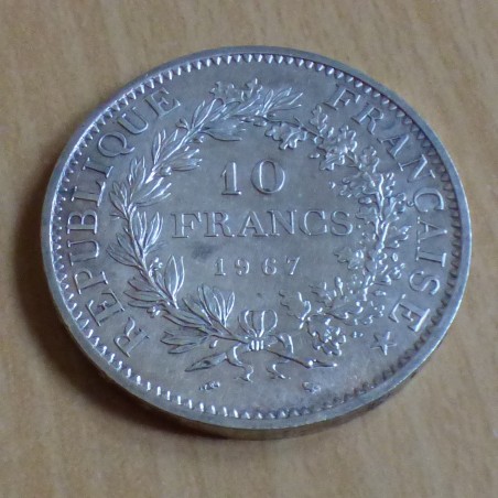 France 10 Francs Hercule 1967 silver 90% (25 g)