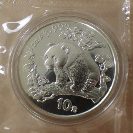 China 10 yuan Panda 1997 silver 99.9% 1 oz in original seal