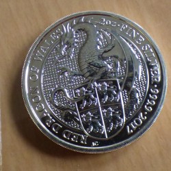 UK 5£ 2017 Dragon rouge en...