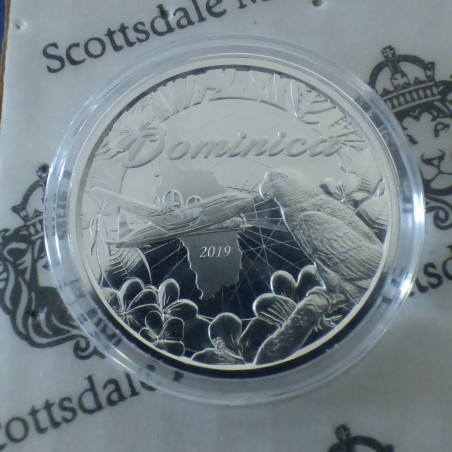 Caraïbes Orientales 2$ 2019 Dominique en argent 99.9% 1 oz