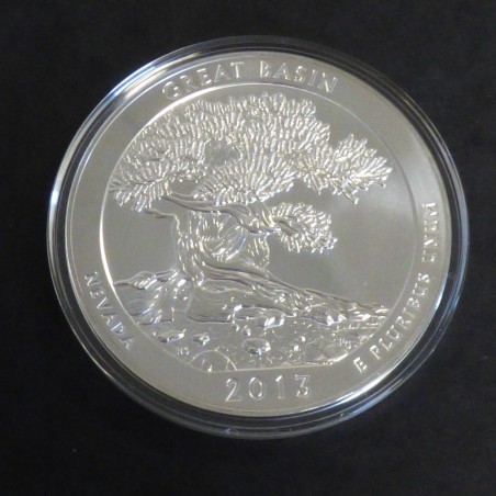 US Quarter Dollar 5 oz GREAT BASIN 2013 silver 99.9%