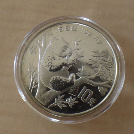 Chine 10 yuan Panda 1995 argent 99.9% 1 oz