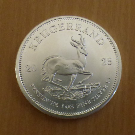 Afrique du Sud Krugerrand 2025 argent 99.9% 1 oz