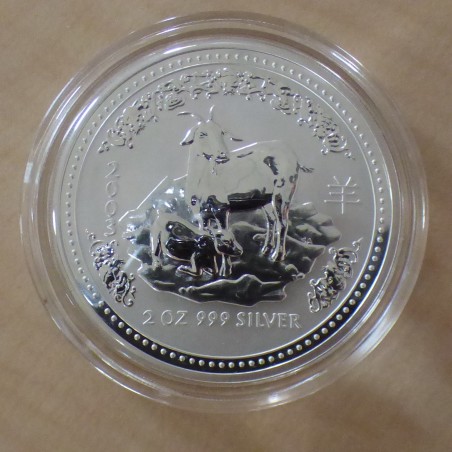 Australia 2$ Year of the Sheep/Goat 2003 silver 99.9% 2 oz