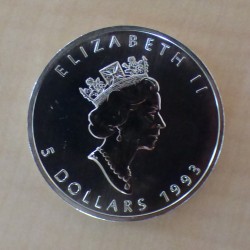 Canada 5$ Maple Leaf 1993...