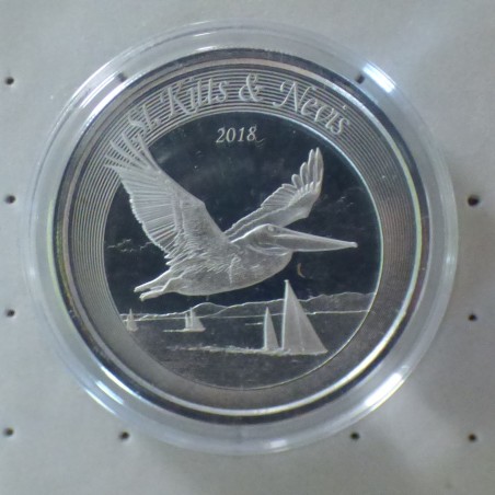 Caraïbes Orientales 2$ 2018 Pelican en argent 99.9% 1 oz