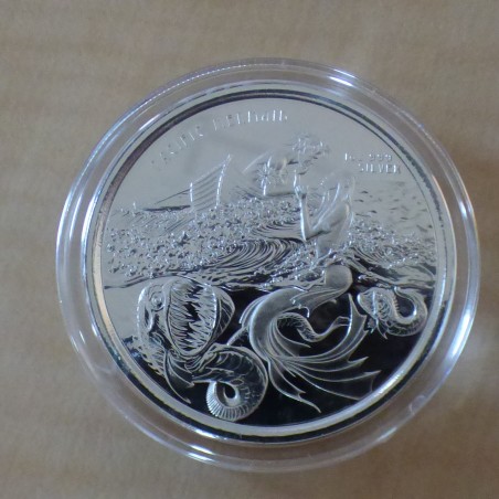 Samoa 5$ 2021 Sirène du Pacifique en argent 99.9% 1 oz