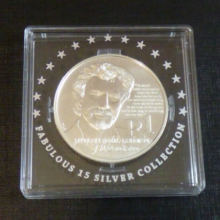 South Africa 1 rand 2011 Coetzee PROOF silver 92.5% (15 g)