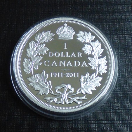 Canada 1$ 2011 100 ans du dollar Canadien argent 92.5% (25.1 g)
