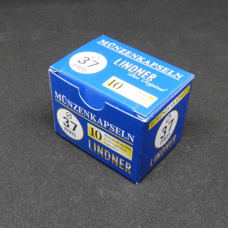 Boite de 10 Capsules 37 mm LINDNER