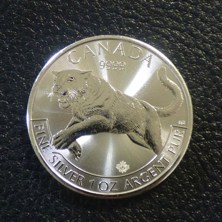 Canada 5$ Predateur Puma 2016 en argent 99.99% 1 oz