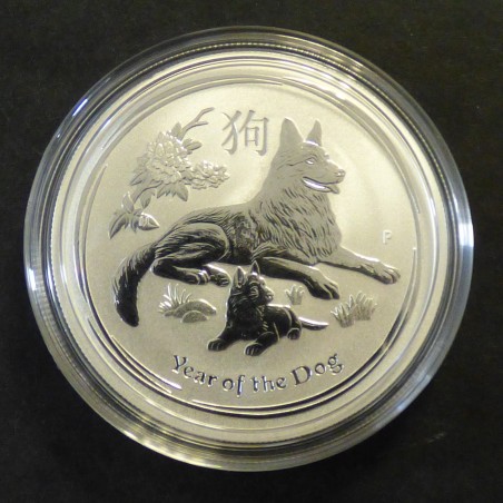 Australia 50 cents "Year of the Dog" 2018 silver 99.9% 1/2 oz