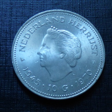 Netherlands 10 Gulden 1970 Juliana (quality MS) silver 72% (25g)