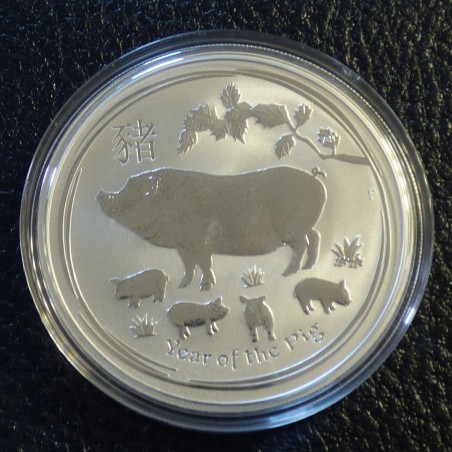 Australia 1$ "Year of the Pig" 2019 silver 99.9% 1 oz