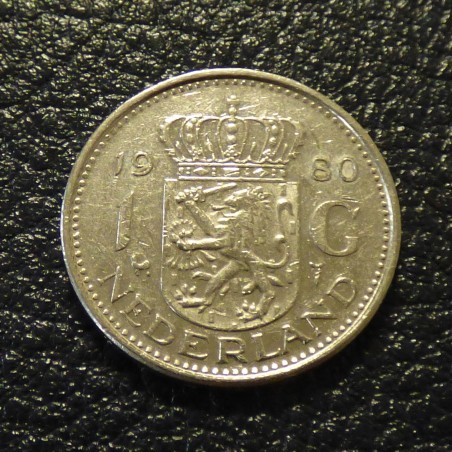 Netherlands 1 Gulden 1980 Nickel (6 g) VF