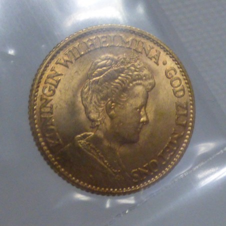 Hollande 10 florins 1913 en or 90% (6.45 g) SUP+