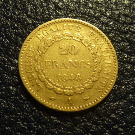 France 20 francs Années variées, Qualités variées, en or 90% (6.45 g)