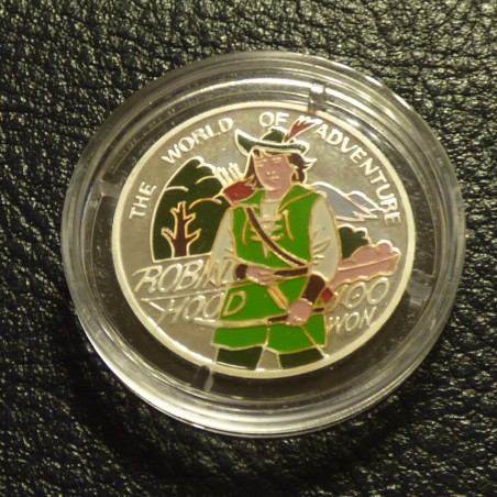 Korea 100 Won 1996 Robinhood colored silver 99.9% (7 g)