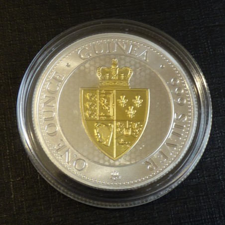 Saint Helena 1£ 2018 “Spade Guinea" gilded silver 99.9% 1 oz