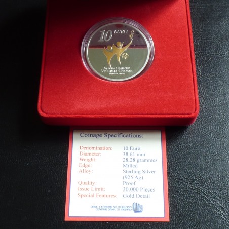 Ireland 10 euros 2003 Olympic PROOF gilded silver 92.5% (28.3 g)