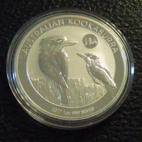 Australia 1$ Kookaburra 2017 privy Panda silver 99.9% 1 oz