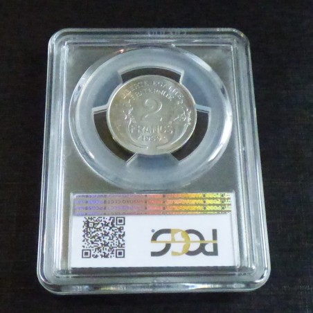 France 2 francs 1959 MS63 (PCGS) aluminium