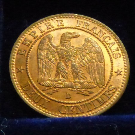 France 2 centimes 1853 petit D SUP/SUP+ Bronze (2g)