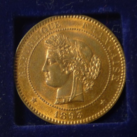 France 10 centimes 1893 Bronze 10g (SUP+/XF+/VZ+)