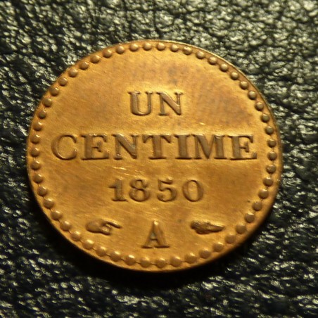 France 1 centime 1850A Dupré Bronze (2 g) XF+/SUP+