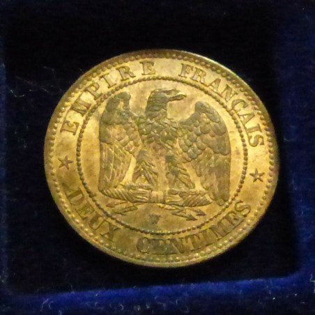 France 2 centimes 1853 W SUP/VZ/XF Bronze (2g)