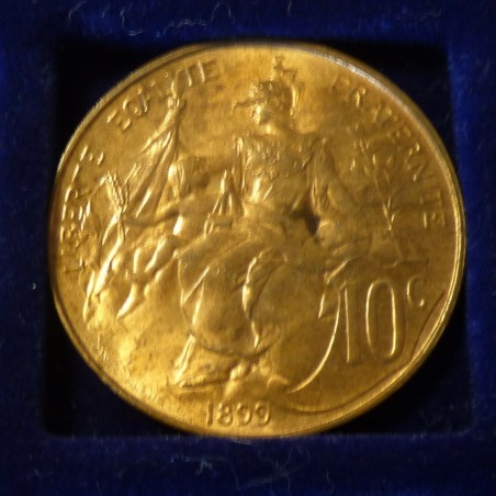 France 10 centimes 1899 Bronze 10g (SUP/SUP+, XF/XF+, VZ/VZ+)