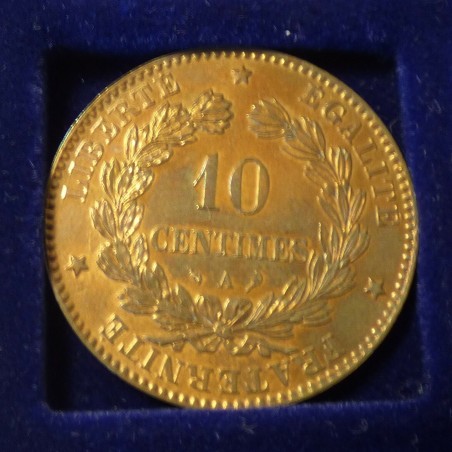 France 10 centimes 1897 Bronze 10g TTB+/SS+/VF+