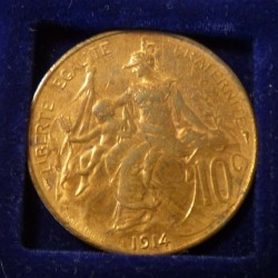 France 10 centimes 1914...