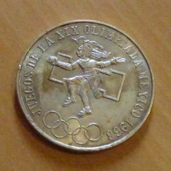 Mexique 25 peso 1968 JO...