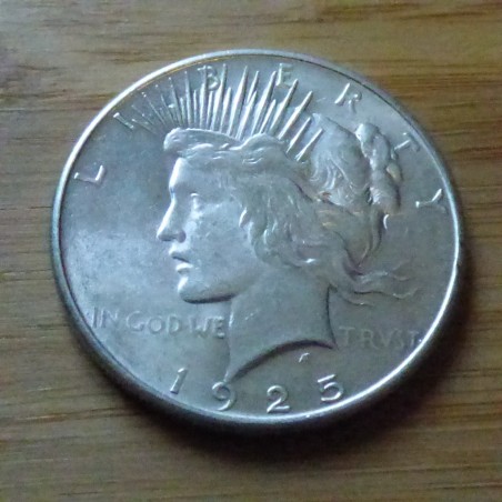 US 1$ Peace dollar 1925 silver 90% (26.7g) VF+/VZ+