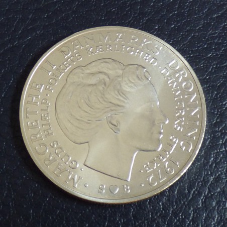 Denmark 10 Kroner 1972 (quality MS) silver 80% (20.4g)